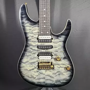 Ibanez AZ47P1QM-BIB Black Ice Burst #879