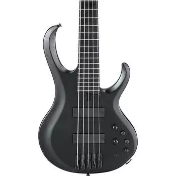 Ibanez BTB625EXBKF BTB Iron Label 5-струнная электрическая бас-гитара - черный плоский