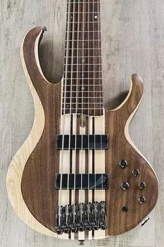 Ibanez BTB747 7-струнная электрическая бас-гитара Палисандровая доска со звукоснимателями Bartolini Natural BTB747NTL