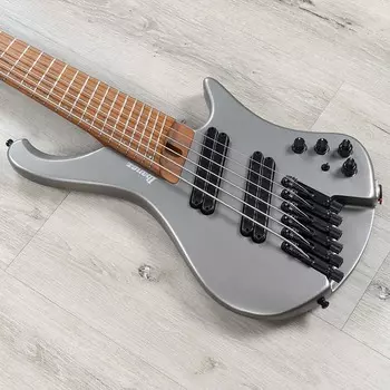 Ibanez EHB1006MS EHB Безголовая мультимензурная 6-струнная бас-гитара, матовый серый металлик EHB1006MSMGM