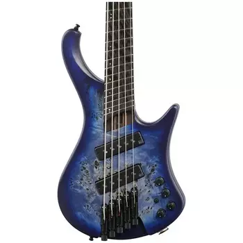 Ibanez EHB1505MS Безголовая 5-струнная многомасштабная бас-гитара, Pacific Blue Burst с сумкой