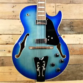 Ibanez GB10EM-JBB George Benson Signature Hollowbody 2022 - Jet Blue Burst