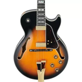 Ibanez GB Series GB10SE Джордж Бенсон Фирменная электрогитара с полым корпусом коричневая черепаховая накладка Sunburst