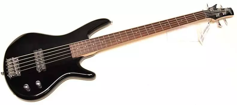 Ibanez GSR105EX 5-струнная электрическая бас-гитара, черная отделка - Pro Setup