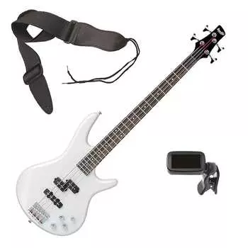 Ibanez GSR200 4-струнная бас-гитара - Жемчужно-белый BONUS PAK