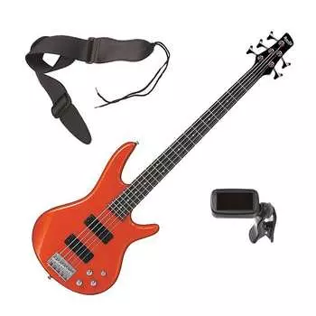 Ibanez GSR205 5-струнная бас-гитара - Orange Metallic BONUS PAK