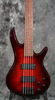 Ibanez GSR205SMCNB Gio 5-струнный бас Spalted Maple Charcoal Brown Burst с БЕСПЛАТНОЙ доставкой в ​​тот же день