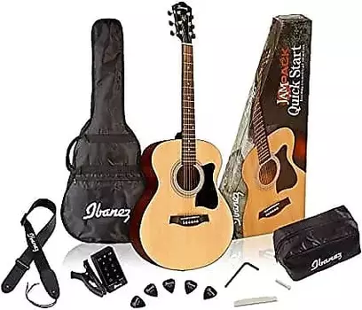Ibanez IJV50 JamPack Акустическая гитара Натуральная отделка IJV50 JamPack Acoustic Guitar Natural Finish