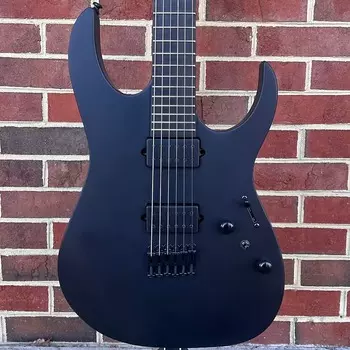 Ibanez Iron Label RGRTB621BKF, Neck Thru, Black Flat, звукосниматели DiMarzio Fusion Edge