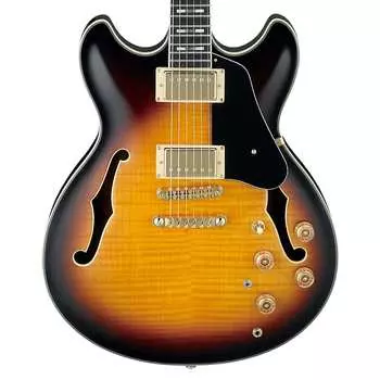 Ibanez JSM10 John Scofield Signature Hollow Body Vintage Yellow Sunburst с футляром JSM10VYS