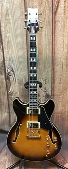 Ibanez JSM10-VYS John Scofield Signature Электрогитара с полым корпусом Vintage Yellow Sunburst JSM10-VYS John Scofield Signature Hollowbody Electric Guitar