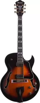 Ibanez LGB30 George Benson Signature Электрогитара с полым корпусом Vintage Yellow Sunburst Ibanez LGB30 George Benson Signature Hollowbody Electric Guitar Vintage Yellow Sunburst