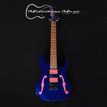 Ibanez Mikro PGMM11 Paul Gilbert Signature — гитара с короткой мензурой — отделка Jewel Blue Gloss