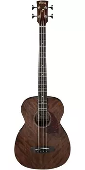 Ibanez PCBE Series 4 String Bass Grand Concert Acoustic Guitar - Open Pore Natural Ibanez PCBE12 4-String -Electric Bass - PCBE12MHOPN