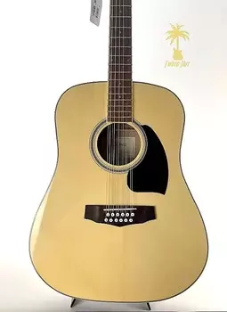 Ibanez PF1512 NT 12-струнная акустическая гитара в цвете Natural High Gloss PF1512 NT 12-String Acoustic Guitar in Natural High Gloss