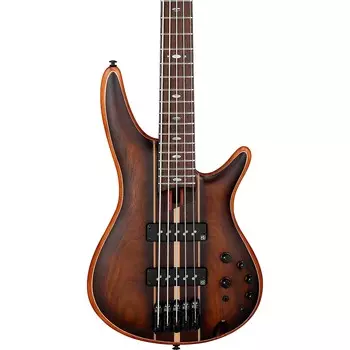 Ibanez Premium SR1355B 5-струнная электрическая бас-гитара Dual Mocha Burst Flat