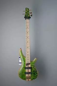 Ibanez Premium SR5FMDX 5-струнная электрическая бас-гитара изумрудно-зеленого цвета с низким блеском Premium SR5FMDX 5-String Electric Bass
