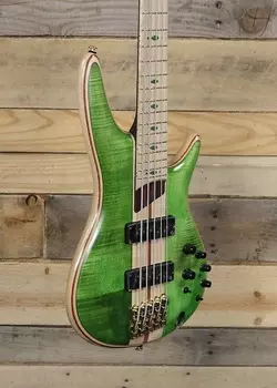 Ibanez Premium SR5FMDX 5-струнный бас изумрудно-зеленый с чехлом Ibanez Premium SR5FMDX 5-String Bass w/ Gigbag