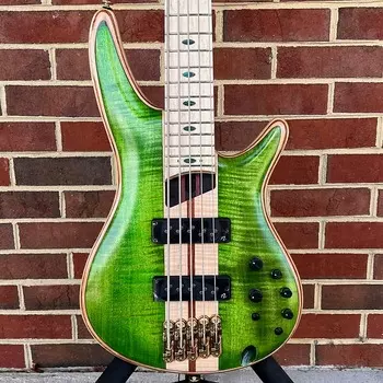 Ibanez Premium SR5FMDXEGL, изумрудно-зеленый, низкий глянец, звукосниматели Nordstrand, сумка для переноски