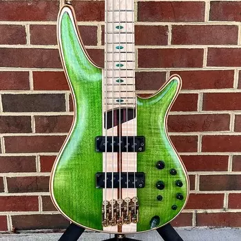 Ibanez Premium SR5FMDXEGL, изумрудно-зеленый, низкий глянец, звукосниматели Nordstrand, сумка для переноски