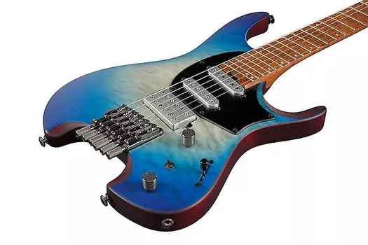 Ibanez QX54QMBSM - Мультимасштабная безголовая электрогитара - Blue Sphere Burst Matte