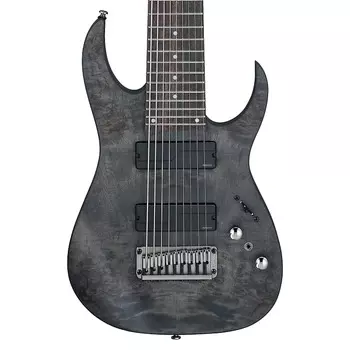 Ibanez RG9PBTGF Axe Design Lab 9-струнная электрогитара, прозрачная, серая, плоская