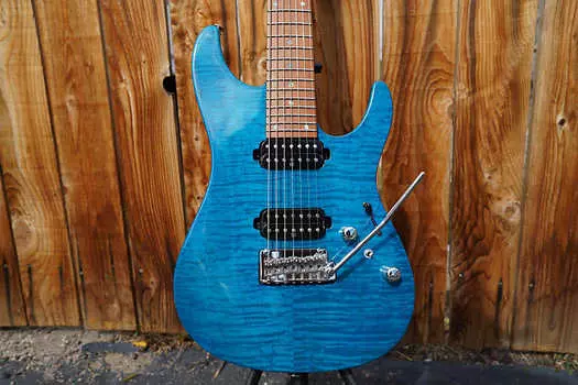 Ibanez Signature MM7 Martin Miller Trans Aqua Blue 7-струнная электрогитара с жестким футляром (2022)