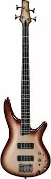 Ibanez SR300E 4-String Bass Charred Champagne Burst