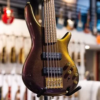 Ibanez SR305EDX 5-струнная электрическая бас-гитара - хамелеон из розового золота