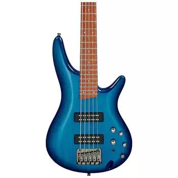 Ibanez SR375E SR Стандартная 5-струнная бас-гитара, сапфирово-синий