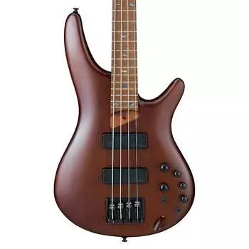 Ibanez SR500E Soundgear Standard 4-струнная электрическая бас-гитара коричневого цвета из красного дерева SR500EBM