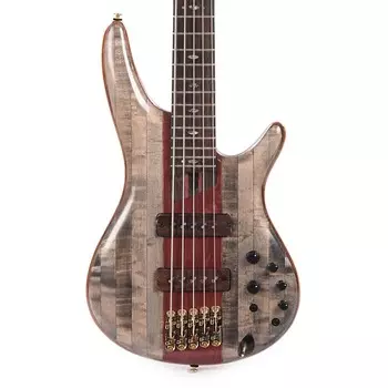 Ibanez SR5CMDX Premium 5-String Bass Black Ice Low Gloss