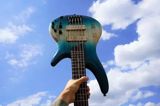 Ibanez SR5CMLTD Карибский остров Low Gloss 5-струнная электрическая бас-гитара с сумкой для переноски