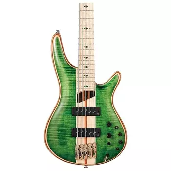 Ibanez SR5FMDX SR Premium 5-струнная бас-гитара, изумрудно-зеленый, с сумкой для переноски