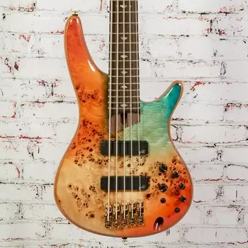Ibanez SR SR1605 Премиальная 5-струнная электрическая бас-гитара с сумкой - Autumn Sunset Sky SR SR1605 Premium 5-String Electric Bass w/Bag -