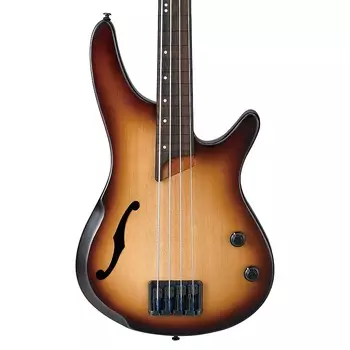 Ibanez SRH500F-NNF Bass Workshop Безладовая полуакустическая гитара Natural Browned Burst Flat SRH500FNNF
