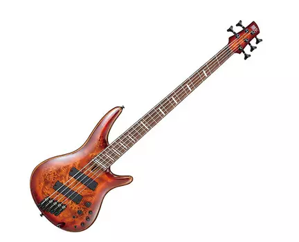 Ibanez SRMS805BTT SR Bass Workshop Brown Topaz Burst 5-струнная многомасштабная бас-гитара SRMS805BTT SR Bass Workshop 5 String Multiscale Bass