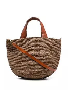 IBELIV плетеная сумка-тоут, коричневый