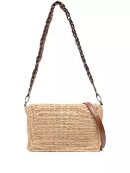 IBELIV сумка через плечо Asa из рафии, нейтральный цвет