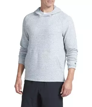 IBKUL Пуловер с капюшоном и вышивкой попкорном, синий