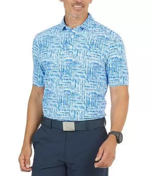 IBKUL Рубашка поло с короткими рукавами и принтом Cary, синий