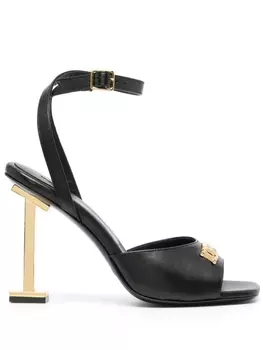 Iceberg босоножки с логотипом, черный