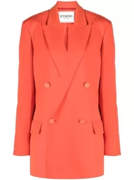 Iceberg двубортный блейзер на пуговицах, красный