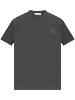 Iceberg футболка из хлопка с аппликацией логотипа, серый