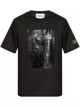 Iceberg футболка с графическим принтом x Том и Джерри, черный