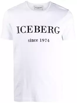 Iceberg футболка с логотипом, белый