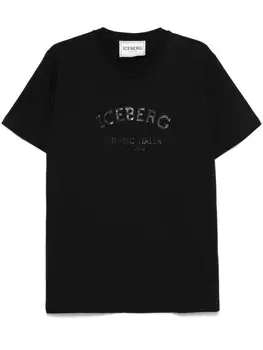 Iceberg футболка с логотипом, черный