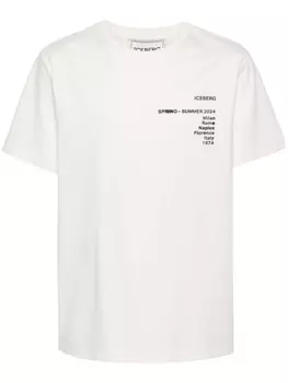 Iceberg футболка с логотипом, нейтральный цвет