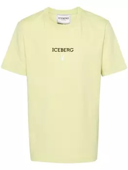 Iceberg футболка с логотипом, зеленый