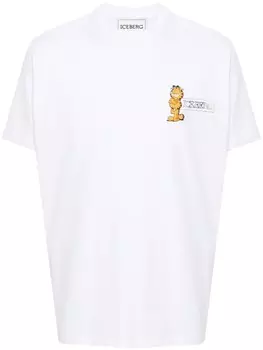 Iceberg футболка с принтом Гарфилда, белый